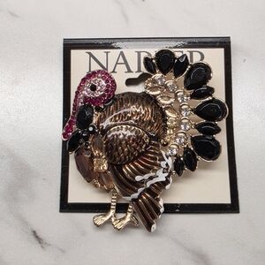 Napier Thanksgiving  Turkey Brooch